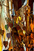 Luang Prabang, Laos - Wat Mai, detail of the Buddha altar inside the sim. 